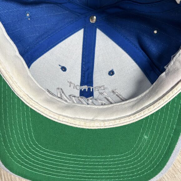 Vintage Sports Specialties Detroit Lions Script Hat Snapback NFL Blue‎ Wool Cap - Picture 6 of 9